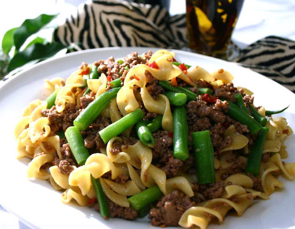 Beef Egg Noodles with Green Beans Recipes Lee Kum Kee Home USA