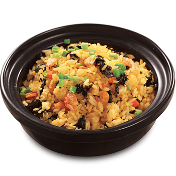 Recipe Fried Rice with Dried Baby Shrimp and Seaweed