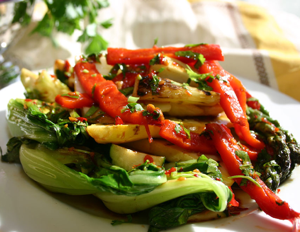 Grilled Vegetables with Premium Soy Sauce and Herbs Recipes Lee Kum