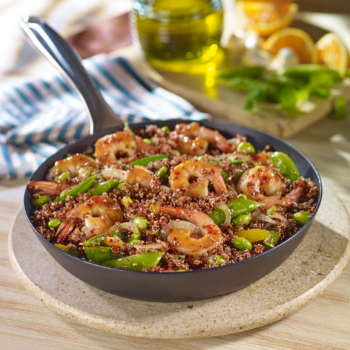 Recipe Quinoa Stir-Fry with Shrimp and Vegetables with Oyster Sauce