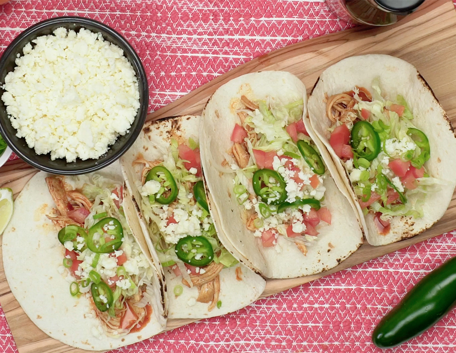 Spicy Orange Pulled Chicken Tacos USA