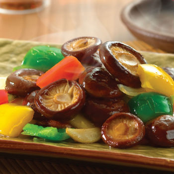 Recipe Stir Fried Fresh Mushrooms with Mixed Peppers