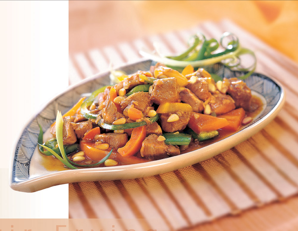 Stir-Fried Pork and Pine Nuts with Hoisin Sauce | Recipes| Lee Kum Kee ...