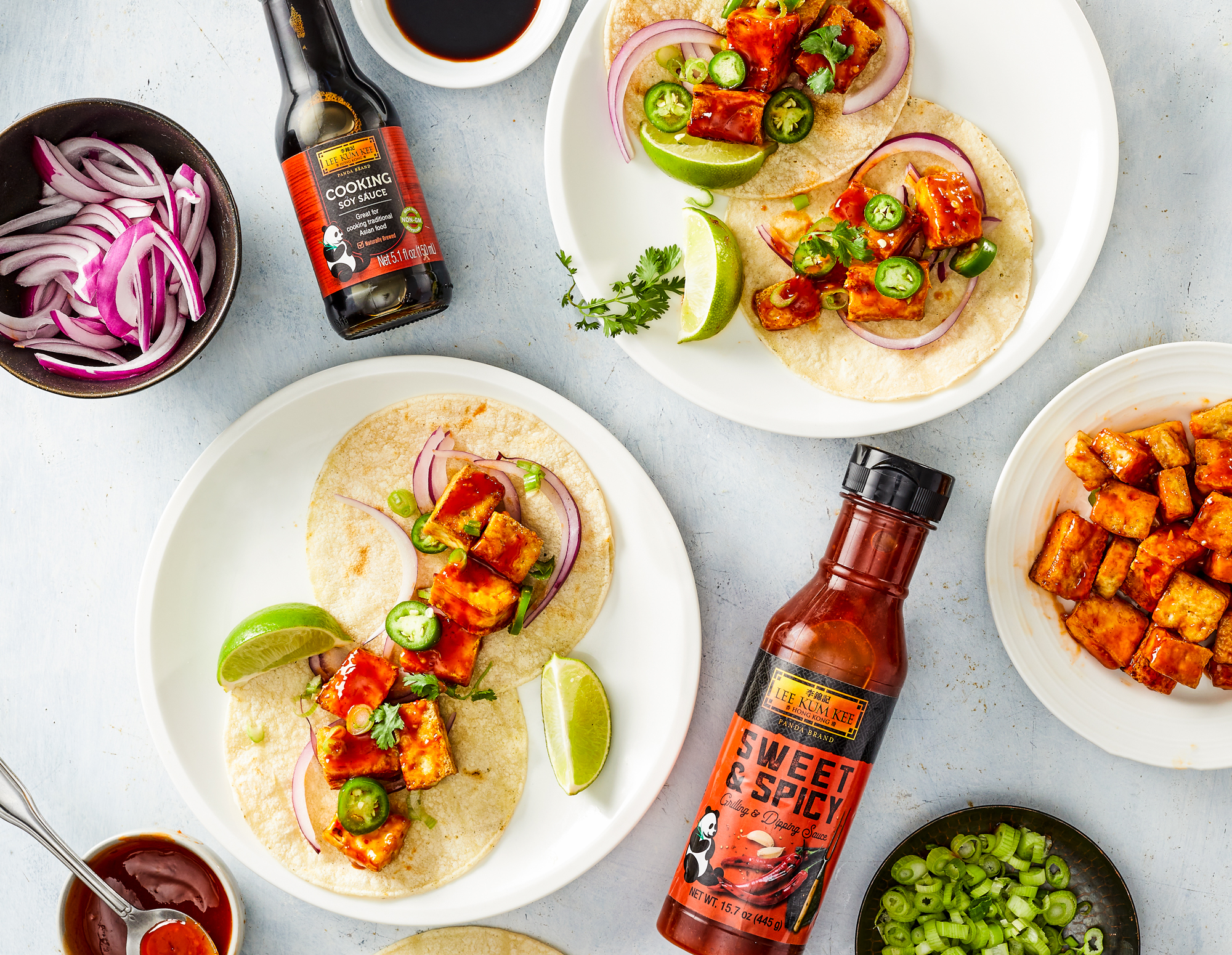 Sweet and Spicy Tofu Tacos | USA